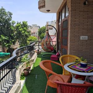 Balcony Image of 1800 Sq.ft 3 BHK Builder Floor for rent in Rajouri Garden New Delhi for Rs. 42000