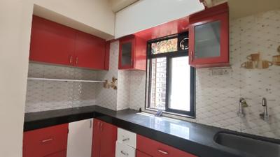 Kitchen Image of 580 Sq.ft 1 BHK Apartment / Flat for rent in Raunak City, Kalyan West Kalyan for Rs. 15200