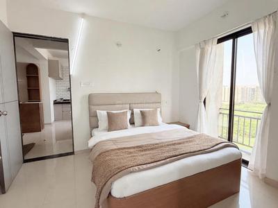 Bedroom Image of 813 Sq.ft 1 BHK Apartment / Flat for rent in Shantam Hills, Bhesan Surat for Rs. 22000