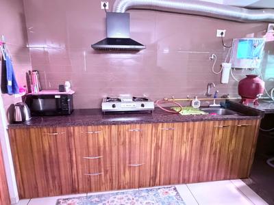 Kitchen Image of 1450 Sq.ft 3 BHK Apartment / Flat for sale in Kavisha Amara, Shela Ahmedabad for Rs. 7400000