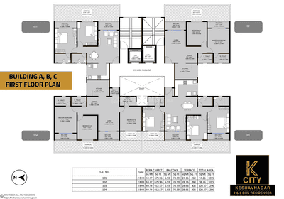 Image of 1332 Sq.ft 3 BHK Apartment / Flat for sale in Unique K City, Keshav Nagar, Pune for Rs. 9000000