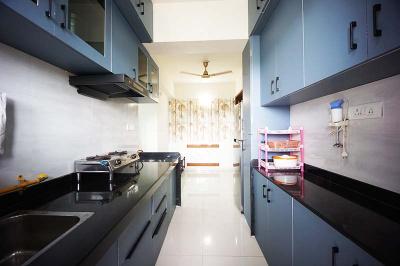 Kitchen Image of 1520 Sq.ft 3 BHK Apartment / Flat for sale in Aaryan Heights, Shilaj Ahmedabad for Rs. 9100000