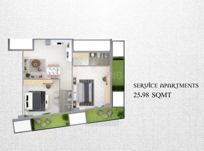 Image of 1212 Sq.ft 1 BHK Apartment / Flat for sale in Infinity Heights, Lalbagh, Lucknow for Rs. 12726495