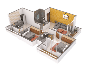 Image of 900 Sq.ft 2 BHK Apartment / Flat for sale in Malkapur, Satara for Rs. 5500000