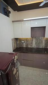 Kitchen Image of 660 Sq.ft 1 BHK Builder Floor for rent in Hari Nagar New Delhi for Rs. 20500