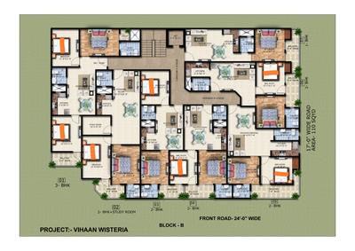 Image of 1100 Sq.ft 2 BHK Apartment / Flat for sale in Vihaan Wisteria Phase 2, Noida Extension, Greater Noida for Rs. 4499999