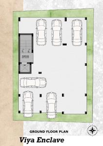 Floor Plan Image of 1148 Sq.ft 3 BHK Apartment / Flat for sale in Adambakkam Chennai for Rs. 11100000
