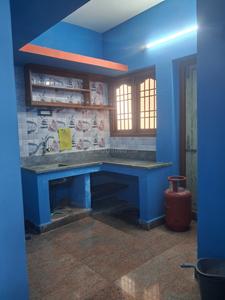 Kitchen Image of 600 Sq.ft 1 BHK Builder Floor for rent in Muthialpet Puducherry for Rs. 7000