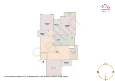 Image of 1692 Sq.ft 3 BHK Apartment / Flat for sale in Brigade Sanctuary by Brigade Enterprises Ltd, Yamare, Bengaluru for Rs. 25800000