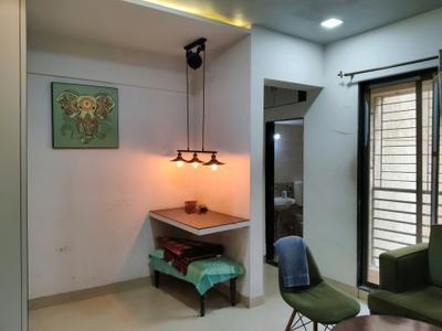 Living Room Image of 533 Sq.ft 1 BHK Apartment / Flat for rent in Kasarvadavali Thane for Rs. 19000