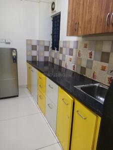 Kitchen Image of 350 Sq.ft 1 BHK Builder Floor for rent in Mahalakshmi Nagar Indore for Rs. 16000