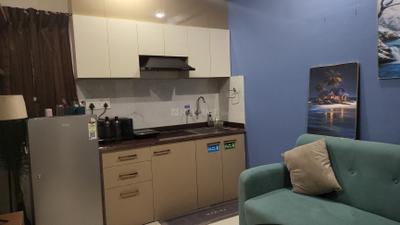 Kitchen Image of 400 Sq.ft 1 RK Apartment / Flat for rent in Koramangala Bengaluru for Rs. 35000