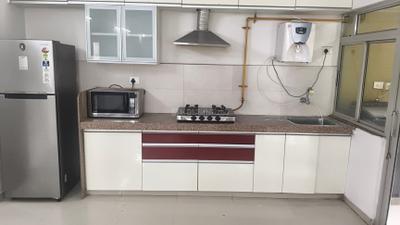 Kitchen Image of 2280 Sq.ft 3 BHK Apartment / Flat for sale in Adani The Meadows, Shantigram Ahmedabad for Rs. 15000000