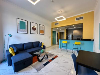 Living Room Image of 689 Sq.ft 1 BHK Apartment / Flat for sale in Jumeirah Village Dubai for Rs. 27578420