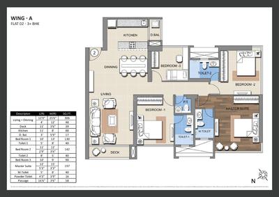 Image of 585 Sq.ft 2 BHK Apartment / Flat for sale in Sheth Montana Phase 4, Mulund West, Mumbai for Rs. 10900000