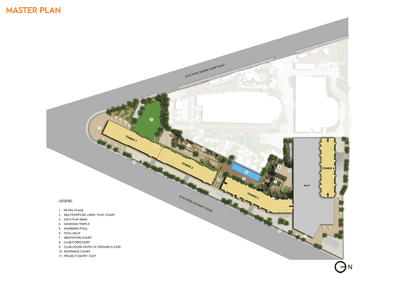 Image of 615 Sq.ft 2 BHK Apartment / Flat for sale in Lodha Crown Kolshet, Kolshet, Thane for Rs. 11900000