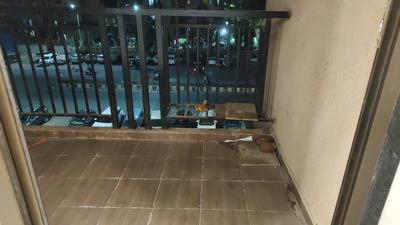 Balcony Image of 600 Sq.ft 1 BHK Apartment / Flat for rent in Raunak City, Kalyan West Kalyan for Rs. 16000