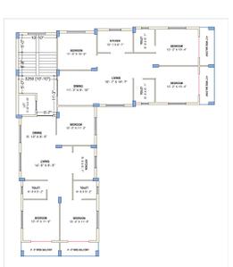 Image of 1450 Sq.ft 3 BHK Apartment / Flat for sale in Lake Gardens, Kolkata for Rs. 12000000