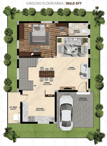Image of 2760 Sq.ft 4 BHK Villa for sale in APR Praveens Golden Leaf, Hayathnagar, Hyderabad for Rs. 22300000