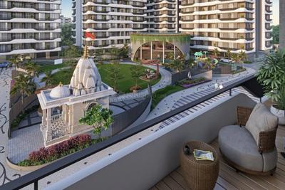Balcony Image of 1851 Sq.ft 3 BHK Apartment / Flat for sale in Swagat Callista, New Althan Surat for Rs. 6848000