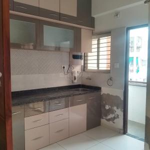 Kitchen Image of 598 Sq.ft 2 BHK Apartment / Flat for sale in Samruddhi Residency 3, Soma Talav Vadodara for Rs. 3500000