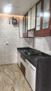 Kitchen Image of 1700 Sq.ft 3 BHK Apartment / Flat for rent in Swaraj Queensbay, Kopar Khairane Navi Mumbai for Rs. 75000