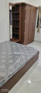 Bedroom Image of 660 Sq.ft 1 BHK Builder Floor for rent in Mahalakshmi Nagar Indore for Rs. 20000