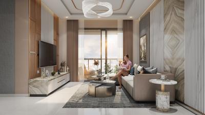 Living Room Image of 850 Sq.ft 2 BHK Apartment / Flat for sale in Maheshwaram Vrinda Phase 1, Ravet Pune for Rs. 8500000
