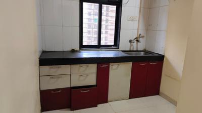 Kitchen Image of 480 Sq.ft 1 BHK Apartment / Flat for rent in Raunak City, Kalyan West Kalyan for Rs. 14000