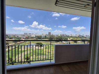 Balcony Image of 1505 Sq.ft 3 BHK Apartment / Flat for rent in Pramuk Aqua Heights, Electronic City Bengaluru for Rs. 55000