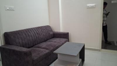 Living Room Image of 600 Sq.ft 1 BHK Apartment / Flat for rent in Whitefield Bengaluru for Rs. 25000