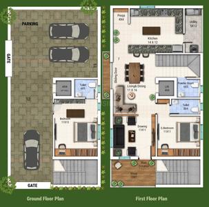 Floor Plan Image of 4158 Sq.ft 4 BHK Independent House for sale in Ameenpur Sangareddy for Rs. 25000000
