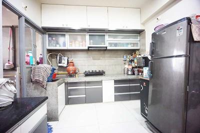 Kitchen Image of 880 Sq.ft 3 BHK Apartment / Flat for sale in Binori Gracia, South Bopal Ahmedabad for Rs. 9500000