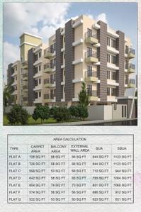 Image of 1000 Sq.ft 2 BHK Apartment / Flat for sale in Borbari, Guwahati for Rs. 3800000