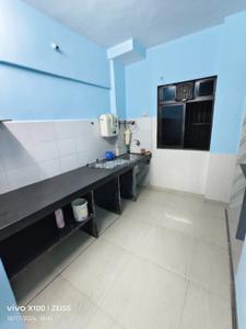 Kitchen Image of 650 Sq.ft 1 BHK Apartment / Flat for rent in Chavandai Residency, Kalwa Thane for Rs. 22000