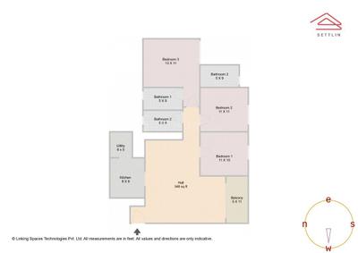 Image of 1498 Sq.ft 3 BHK Apartment / Flat for sale in Sobha Manhattan Towers Town Park Phase 1 W 4 And 5 by Sobha Limited, Yadavanahalli, Bengaluru for Rs. 17500000