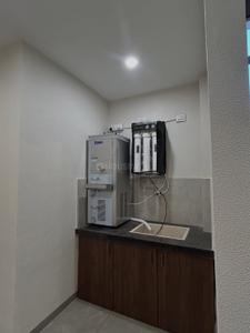Kitchen Image of 550 Sq.ft 1 RK Builder Floor for rent in Mahalakshmi Nagar Indore for Rs. 12000