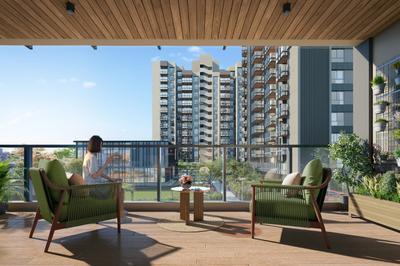 Balcony Image of 3860 Sq.ft 4 BHK Apartment / Flat for sale in Adani Amaris, Gota Ahmedabad for Rs. 28200000
