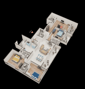 Image of 1070 Sq.ft 3 BHK Apartment / Flat for sale in Evara Heights, Thane West, Thane for Rs. 28400000