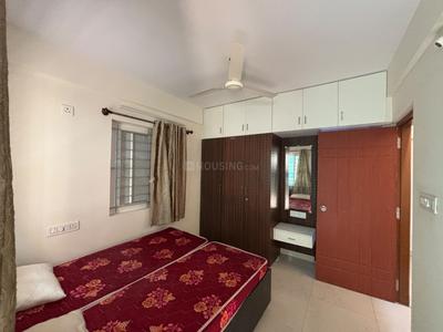 Bedroom Image of 550 Sq.ft 1 BHK Builder Floor for rent in HSR Layout Bengaluru for Rs. 28000