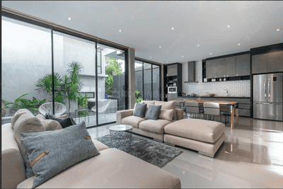 Living Room Image of 1275 Sq.ft 2 BHK Apartment / Flat for sale in Enrich Caliber City, Bagalur Bengaluru for Rs. 15000000