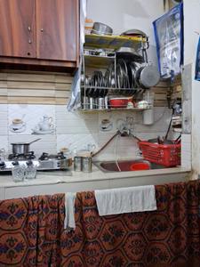 Kitchen Image of 600 Sq.ft 1 BHK Apartment / Flat for sale in Krishna Apartment, Sector 121 Noida for Rs. 1750000