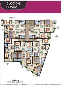 Image of 1010 Sq.ft 2 BHK Apartment / Flat for sale in KCC Engineers Enclave, Kulesara, Greater Noida for Rs. 3350010