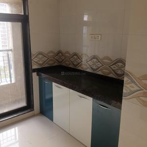 Kitchen Image of 1005 Sq.ft 2 BHK Apartment / Flat for rent in Shilphata Thane for Rs. 18000