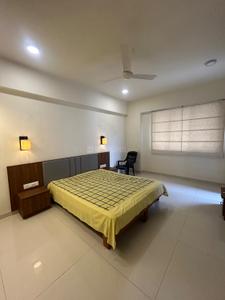 Bedroom Image of 1880 Sq.ft 3 BHK Apartment / Flat for rent in Alembic Shangri La, Subhanpura Vadodara for Rs. 42000