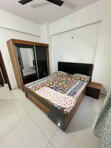Bedroom Image of 350 Sq.ft 1 RK Apartment / Flat for rent in Godrej Vanaangan, Jagatpur Ahmedabad for Rs. 18000