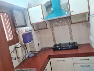 Kitchen Image of 800 Sq.ft 1 BHK Builder Floor for rent in Maharani Bagh New Delhi for Rs. 40000