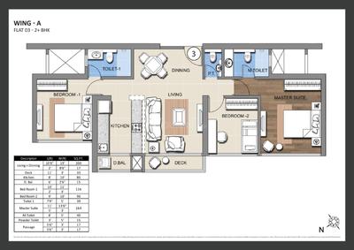 Image of 585 Sq.ft 2 BHK Apartment / Flat for sale in Sheth Montana Phase 4, Mulund West, Mumbai for Rs. 10900000