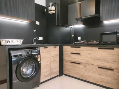 Kitchen Image of 560 Sq.ft 1 RK Apartment / Flat for rent in Brigade Cornerstone Utopia, Halasahalli Bengaluru for Rs. 40000