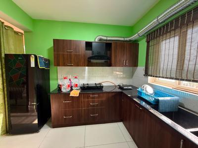 Kitchen Image of 1240 Sq.ft 3 BHK Apartment / Flat for rent in Sowparnika Columns, Thirumalashettyhally Bengaluru for Rs. 39999